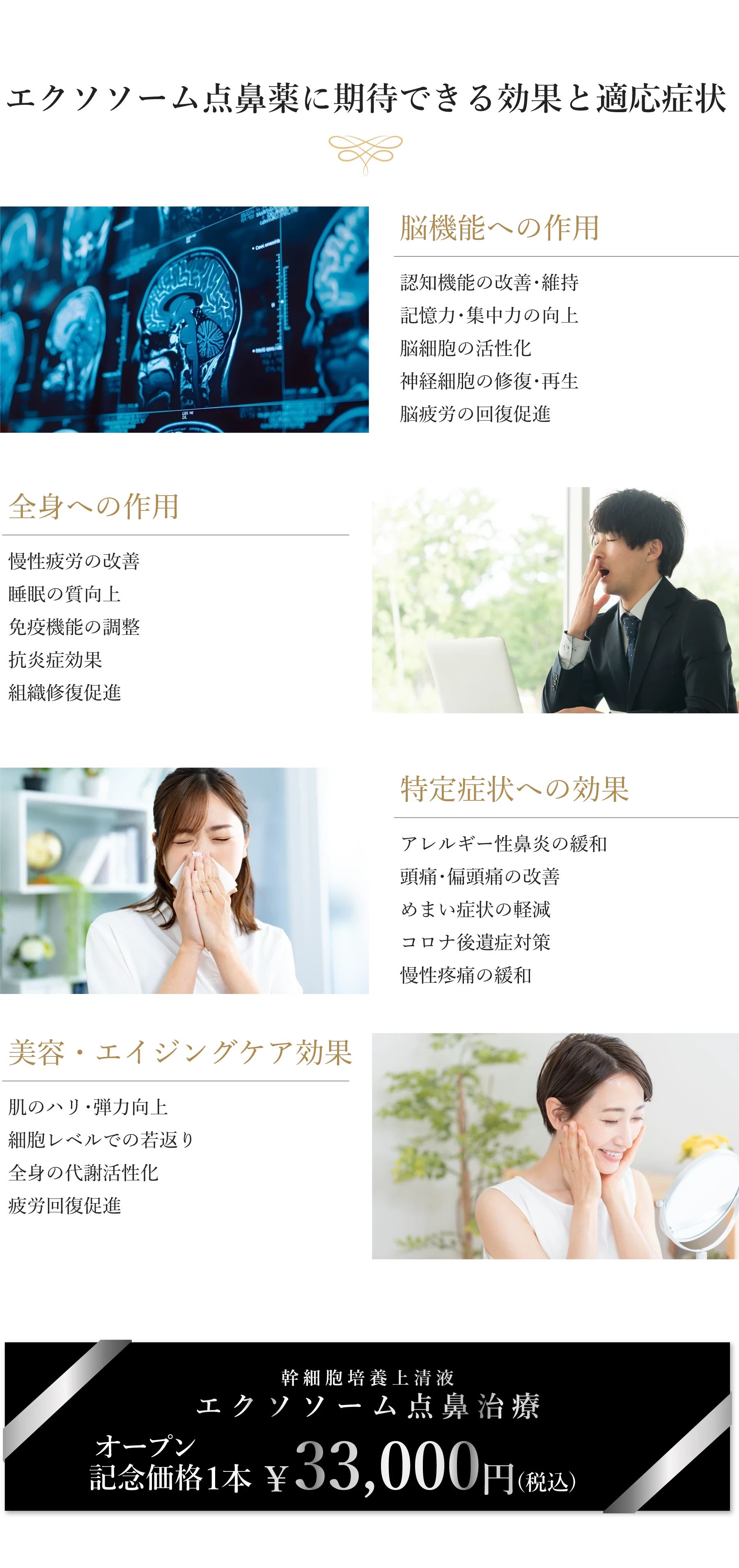 効果と適応症状